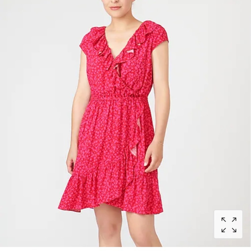 LAST ONE! NEW! J Crew Ruffle V-Neck Dress